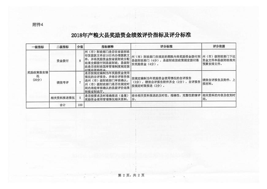 曲靖市财政局关于下达2018年中央财政产粮（油）大县奖励资金的通知_9_1